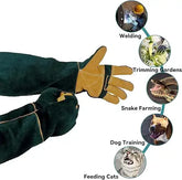 FelRelWel Animal Handling Gloves designed for welding trimming gardens snake farming dog training and feeding cats