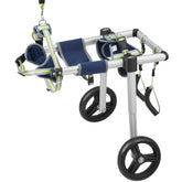 FelRelWel dog wheelchair for back legs with adjustable frame and supportive harness for mobility