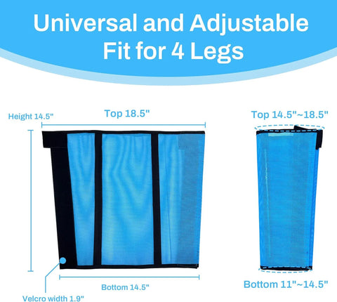 FelRelWel horse fly boots and mask set with adjustable fit for four legs and breathable material