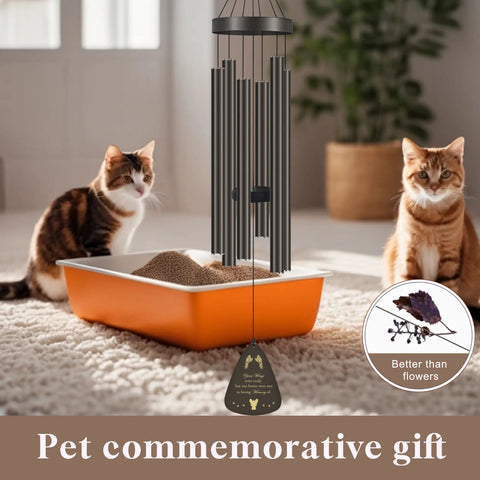 FelRelWel pet memorial gifts featuring a commemorative wind chime for pet remembrance