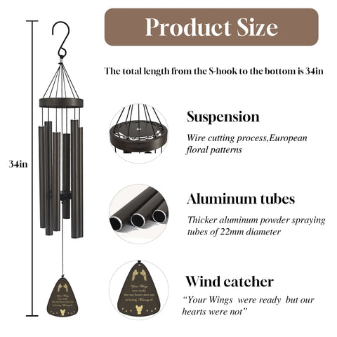 FelRelWel pet memorial gifts size chart with measurements for back height, hip width, body length, and pet weight